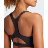 adidas Adizero E MS Sportbeha - Zwart - Dames