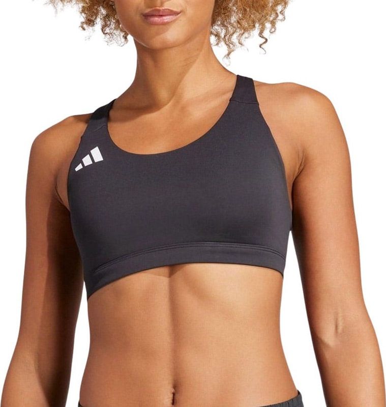 adidas Adizero E MS Sportbeha - Zwart - Dames