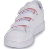 adidas Unisex Kid's Advantage Cf Sneaker, Ftwr Wit Ftwr Wit Helder Roze, 2 UK Child