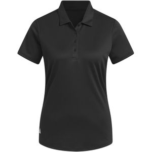 adidas Performance Solid Performance Poloshirt met Korte Mouwen - Dames - Zwart