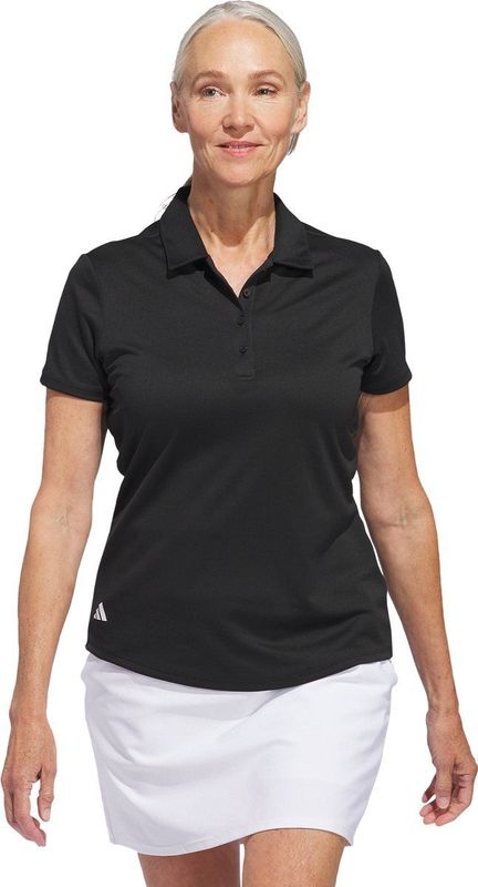 adidas Performance Solid Performance Poloshirt met Korte Mouwen - Dames - Zwart