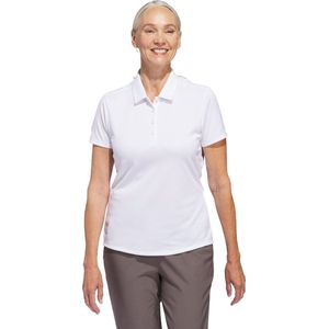 adidas Performance Solid Performance Poloshirt met Korte Mouwen - Dames - Wit