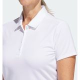 adidas Performance Solid Performance Poloshirt met Korte Mouwen - Dames - Wit