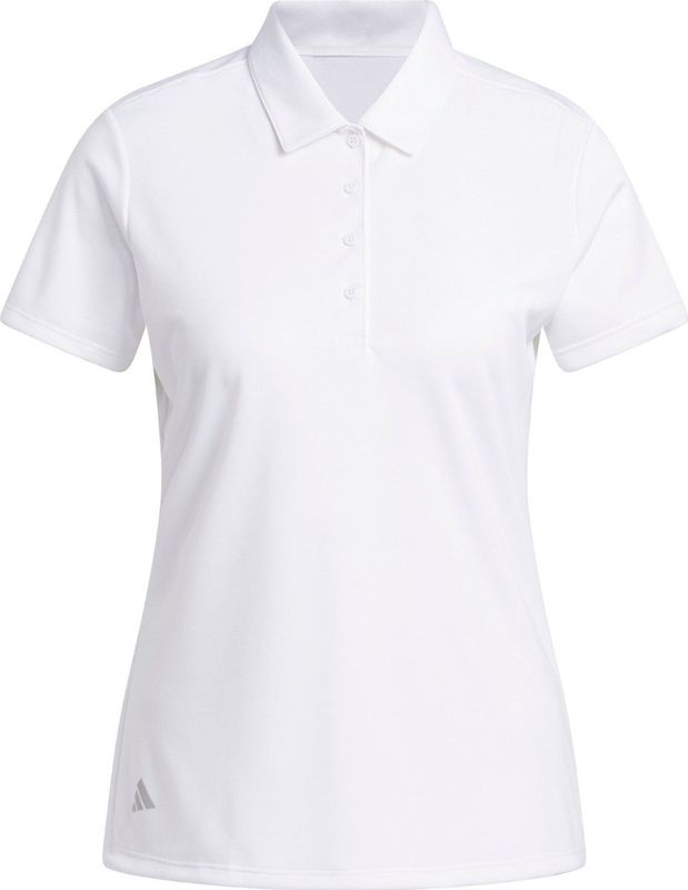 adidas Performance Solid Performance Poloshirt met Korte Mouwen - Dames - Wit