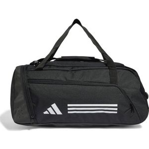 Adidas essentials 3-stripes duffeltas in de kleur zwart.