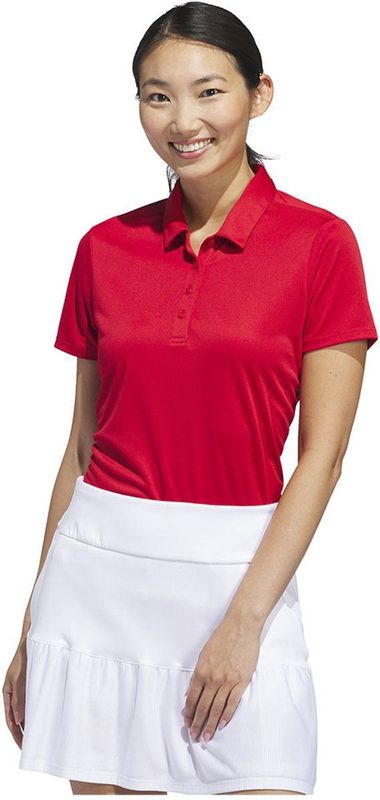adidas - W PERF SLD SS P - Poloshirt - Collegiate Red - 100% Polyester