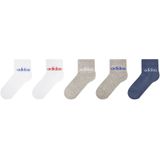 Adidas Performance Sokken - set van 5 Wit/Grijs/Blauw