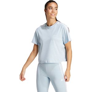adidas - Cropped T-Shirt - Wit - Katoen