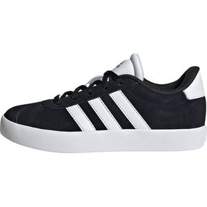 Adidas - VL Court 3.0 - Schoenen - Zwart - Suède - Gerecycled Materiaal