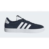 adidas - VL Court 3.0 - Schoenen - Blauw - Leren Bovenwerk - Vetersluiting