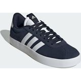 adidas - VL Court 3.0 - Schoenen - Blauw - Leren Bovenwerk - Vetersluiting