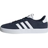 adidas - VL Court 3.0 - Schoenen - Blauw - Leren Bovenwerk - Vetersluiting