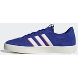 adidas - VL Court 3.0 - Schoenen - Blauw - Leren Bovenwerk - Vetersluiting