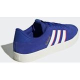 adidas - VL Court 3.0 - Schoenen - Blauw - Leren Bovenwerk - Vetersluiting
