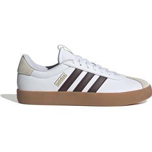 adidas VL Court heren Sneaker, Cloud White Shadow Brown Aluminium, 47 1/3 EU