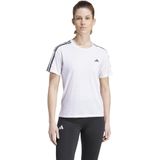 adidas - Own The Run 3 Stripes - T-shirt - Wit