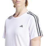 adidas - Own The Run 3 Stripes - T-shirt - Wit