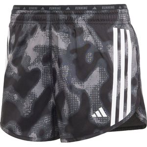adidas Performance Own the Run 3-Stripes Allover Print Short - Dames - Grijs- XL 4