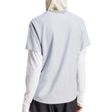 adidas own the run women s jersey met korte mouwen grijs