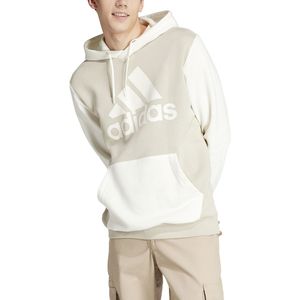 adidas Heren Essentials Fleece Big Logo Hoodie, Putty Grey/Off White, L