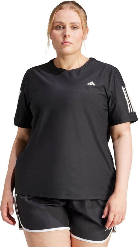 adidas - Hardloop-T-shirt - Zwart - 86% Gerecycled Polyester
