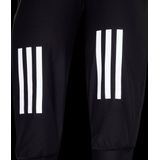 adidas - Own The Run 3-Stripes Hoodie - Hardloopshirt - Zwart/Grijs - 100% Polyester