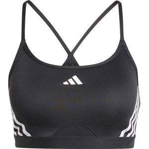 adidas - Aeroreact Training Light Support - Sportbeha - Zwart/Wit