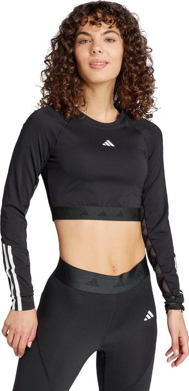 adidas - Sportshirt - Korte Mouwen - Zwart - 83% Gerecycled Polyester