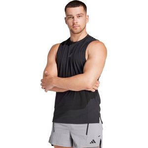 adidas - Performance - Sporttop - Zwart - Materiaal: Polyester