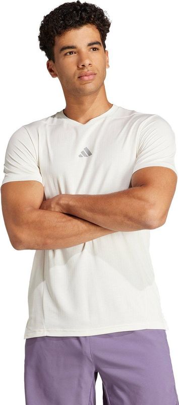 adidas - HEAT.RDY - T-shirt - Wit - Heren - Designed for Training