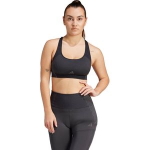 adidas Knit Light-Support Bra - Zwart