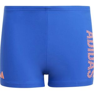 Adidas - Logo - Zwemboxer - Blauw - Infinitex? Fitness Eco, Chloorbestendig, Zijhoogte 22 cm