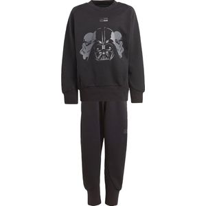 adidas - Star Wars Joggingset - Kinderen - Zwart - 59% Gerecycled Polyester, 41% Katoen