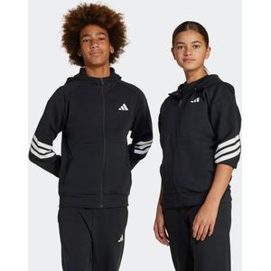 adidas - Trackjack - Zwart - Katoen/Polyester - Geribbelde Boorden
