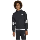 adidas - Trackjack - Zwart - Katoen/Polyester - Geribbelde Boorden