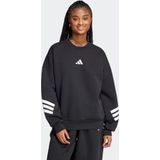 adidas - 3-Stripes Pullover - Zwart - 67% Gerecycled Polyester, 33% Katoen