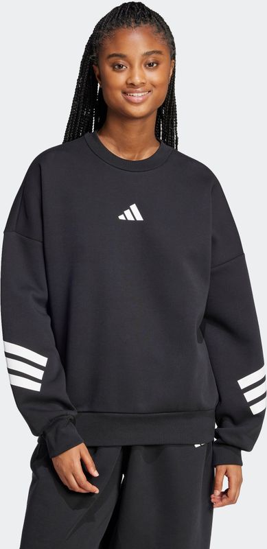 adidas - 3-Stripes Pullover - Zwart - 67% Gerecycled Polyester, 33% Katoen