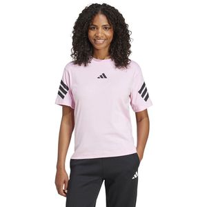 adidas - T-shirt - Zwart - Katoen - 3 Bar Logo