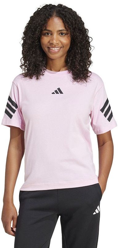 adidas - T-shirt - Zwart - Katoen - 3 Bar Logo