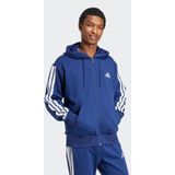 Adidas - Essentials 3 Stripes Fleece Sweatshirt - Grijs - Katoen/Polyester