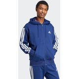 Adidas - Essentials 3 Stripes Fleece Sweatshirt - Grijs - Katoen/Polyester