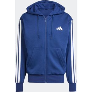 Adidas - Essentials 3 Stripes Fleece Sweatshirt - Grijs - Katoen/Polyester