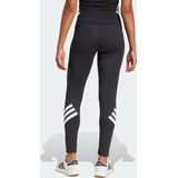 Adidas - Future Icons 3 Stripes - Leggings - Zwart - Katoen/Elastaan