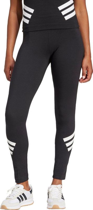 Adidas - Future Icons 3 Stripes - Leggings - Zwart - Katoen/Elastaan