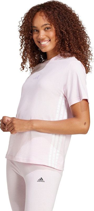 Adidas - Essentials 3-Stripes - T-Shirt - Zwart - Katoen