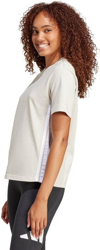 Adidas - Essentials 3-Stripes T-Shirt - Dames - Zwart - Katoen
