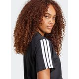 ADIDAS T-shirt - Zwart-Wit - Katoen - Korte Mouwen