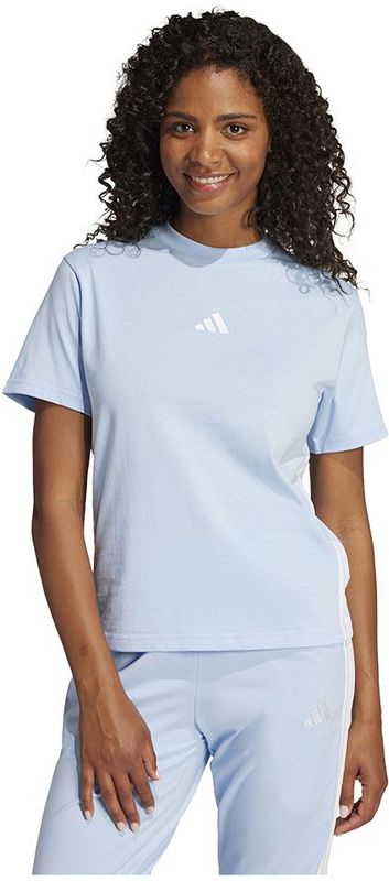 adidas - Essentials 3-Stripes - T-Shirt - Zwart - Katoen