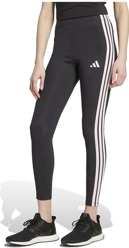 ADIDAS SPORTSWEAR - Legging Essentials 3-Stripes - Zwart/Roze - Katoen