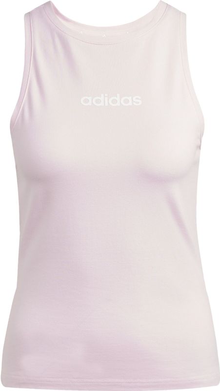adidas - Tanktop - CLPink/Wit - 93% Katoen, 7% Elastaan